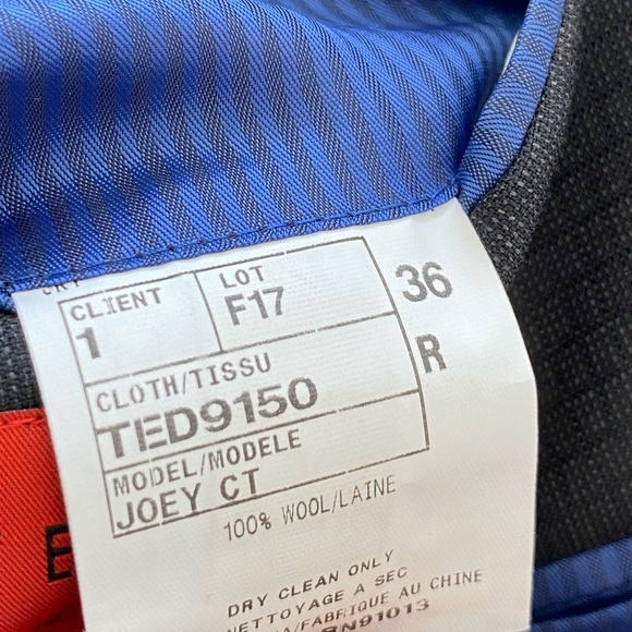 TED BAKER Suit / black / with pants / 36R - Picture 5 of 5